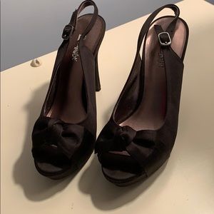 Black Heels with Bow